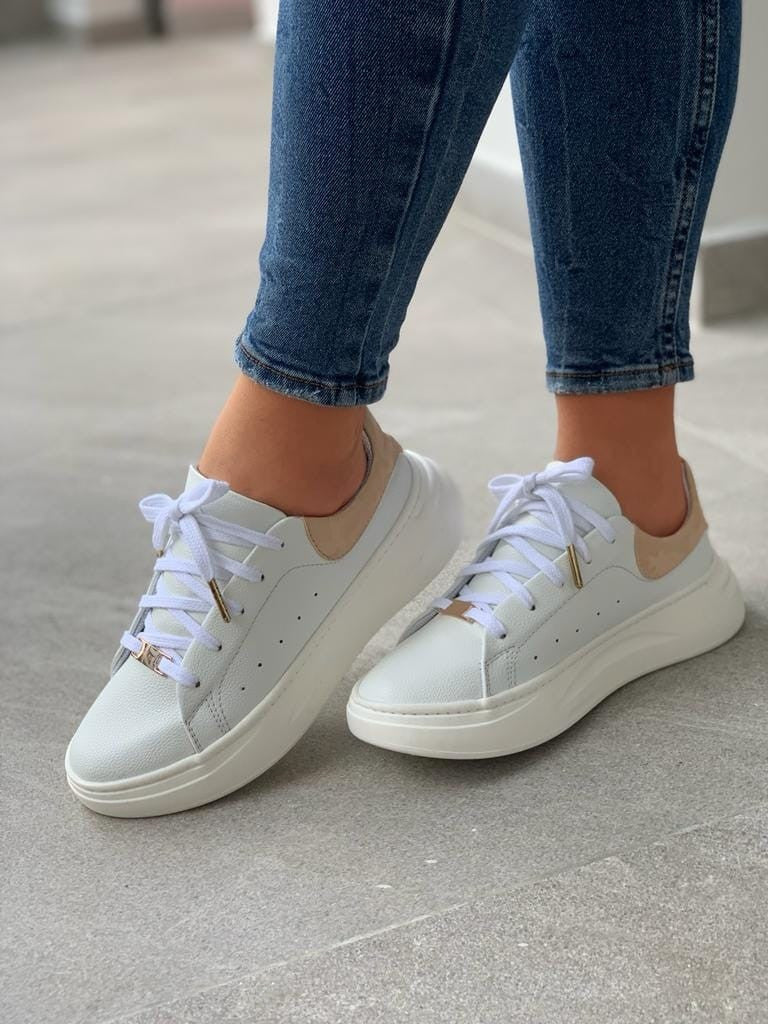 Tenis Casual De Mujer Noa Blanco