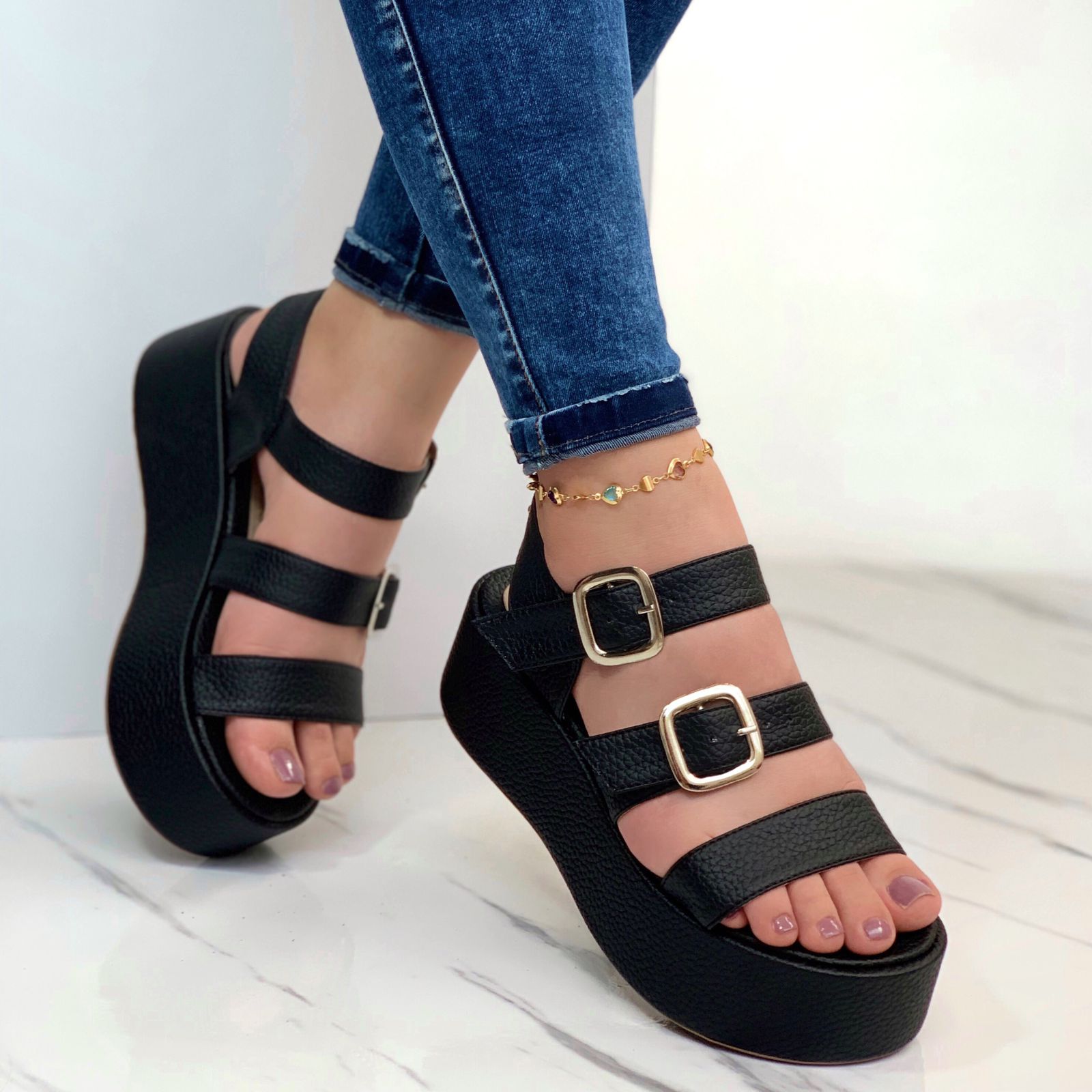 Sandalias Anatómica Aura de Cuero 100% + Regalo Exclusivo