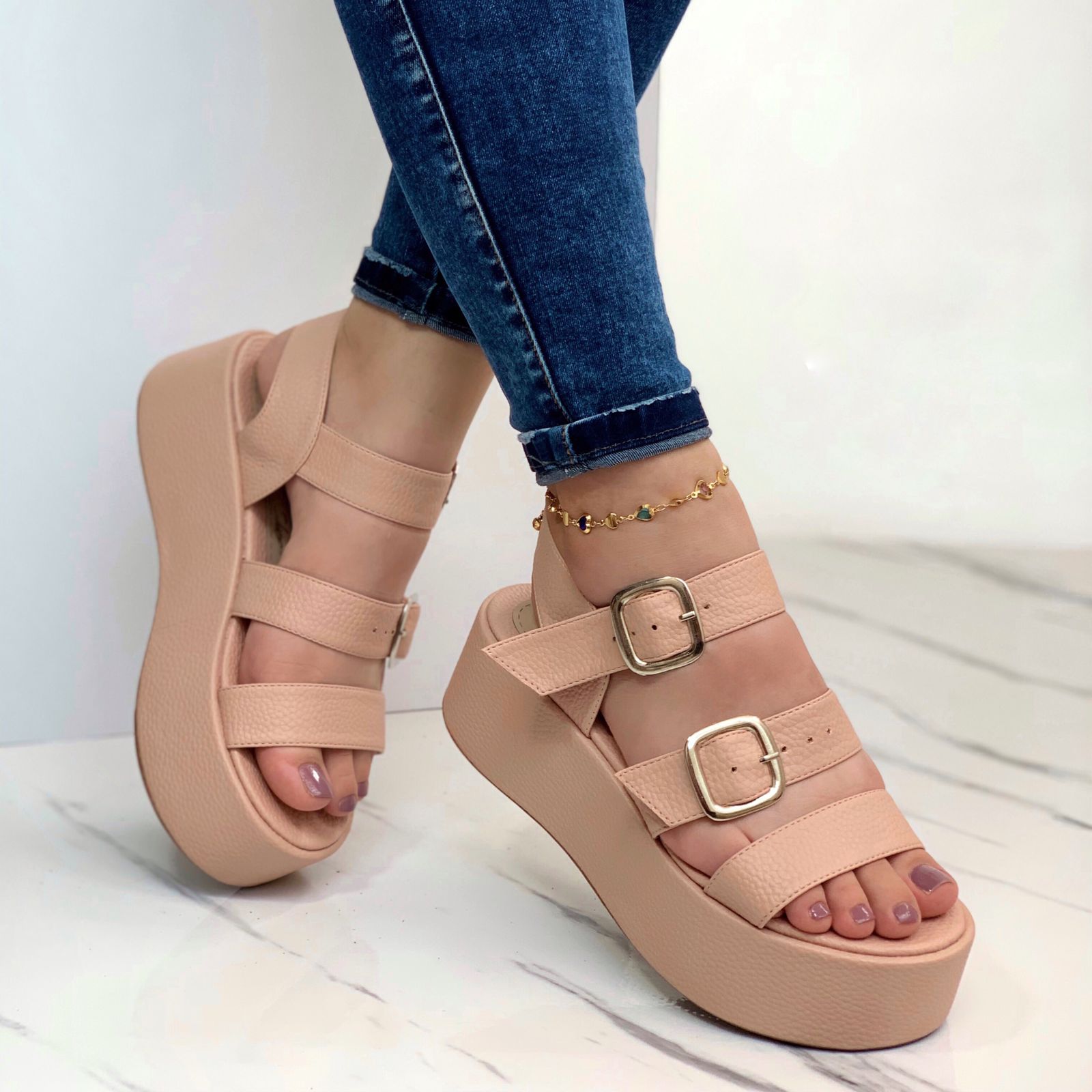 Sandalias Anatómica Aura de Cuero 100% + Regalo Exclusivo